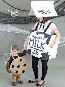 milk and cookie Halloween costumes