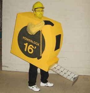 tape measure halloween costume